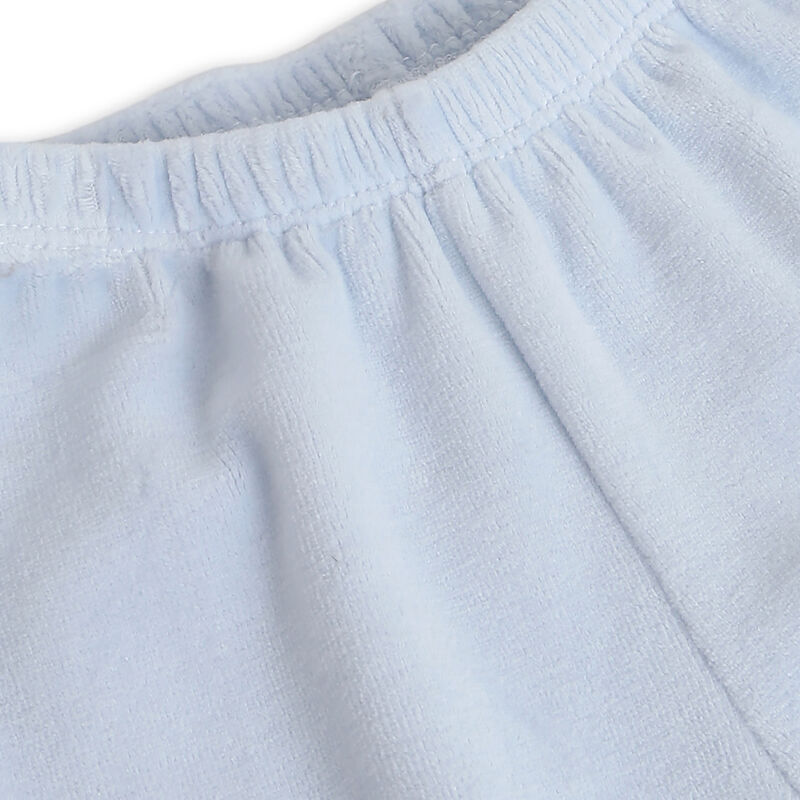 Boys Light Blue Printed Smock with Legging image number 5